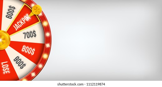 Prize Draw. 3d Fortune Spinning Wheel. Lucky Roulette Win Jackpot In Casino Art Design. Abstract Concept Graphic Gambling Element