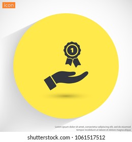 Prize in the hand icon