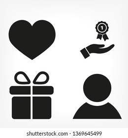 Prize in the hand icon