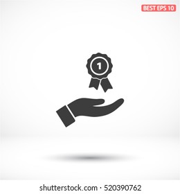 Prize in the hand icon