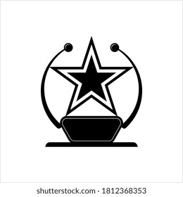 Prize Icon, Award Icon, Trophy Icon Vector Art Illustration