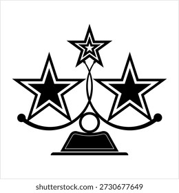Prize Icon, Award Icon, Trophy Icon Vector Art Illustration
