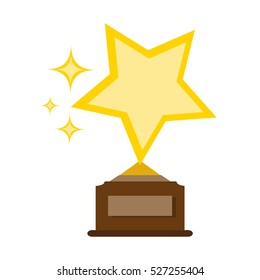 Prize icon. Vector illustration. Flat style.