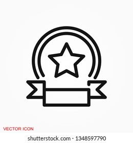 Prize icon vector sign symbol for design