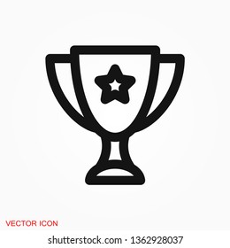 Prize icon vector sign symbol for design