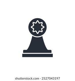 prize icon. vector.Editable stroke.linear style sign for use web design,logo.Symbol illustration.