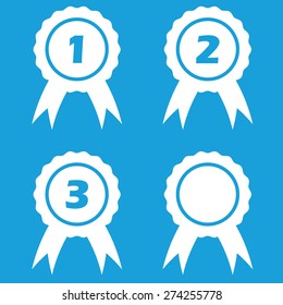 Prize icons set