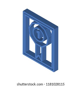 Prize isometric left top view 3D icon