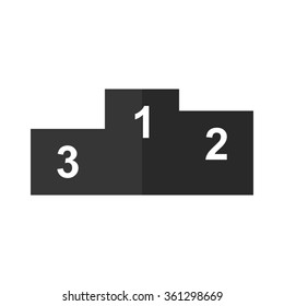 Prize podium -  vector icon