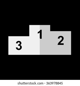 Prize podium  - vector icon