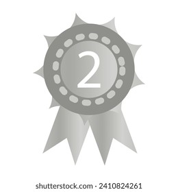 Prize for second place line icon. Award, winning, victory, luck, medal, money, game, cup, competition, surprise, bonus. Vector icon for business and advertising