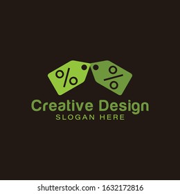 prize tag. percents icon. discount logo Ideas. Inspiration logo design. Template Vector Illustration. Isolated On White Background