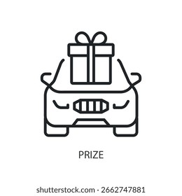 Prize thin line vector icons.
