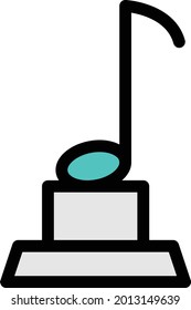 prize with white background. prize is a symbol of achievement .colour line icon.