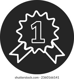 Prize winner places  vector icon design template