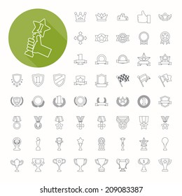 Prizes & Awards icons , eps10 vector format