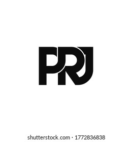 prj letter original monogram logo design