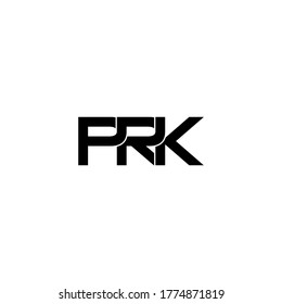 prk letter original monogram logo design
