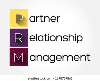 PRM - Acrónimo de Gestión de Relaciones con los Socios, fondo del concepto de negocio