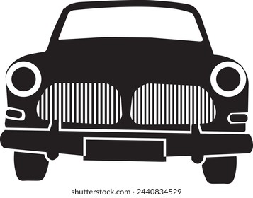 Pro car icon vector. Volvo car black icon.