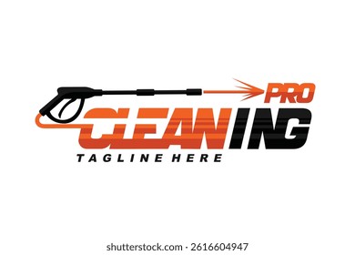 Pro cleaning lettering logo, Pro cleaning logo