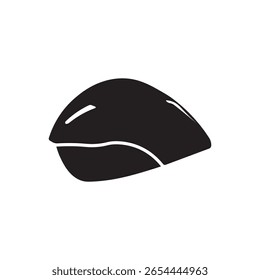 Pro cycling helmet icon. Streamlined time-trial cycling helmet icon. Symbolic of pro road races