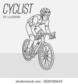 a pro cyclist in competiton