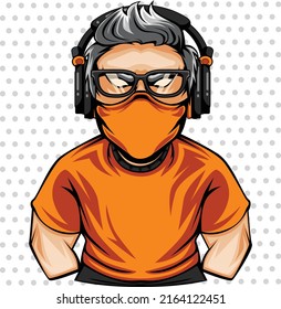Pro gamer detailed esports gaming mascot logo design
