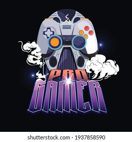 Pro gamer logo concept - vector