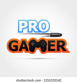 Pro Gamer Logo - Vector Illustration