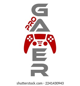 Diseño de camisetas Pro Gamer con gamepad. Un regalo perfecto para los jugadores.