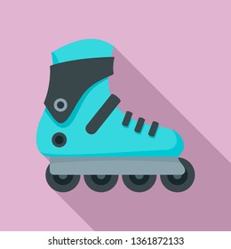 Pro inlane skates icon. Flat illustration of pro inlane skates vector icon for web design