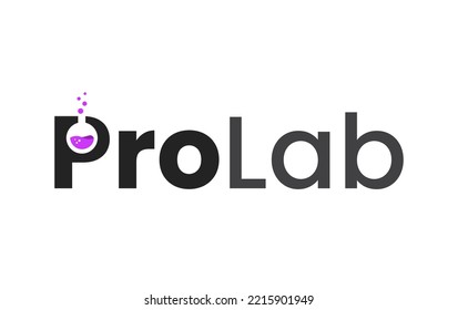 Pro Lab Wordmark Logo, Microscope medical laboratory logos, Science bioorganic logo labs design