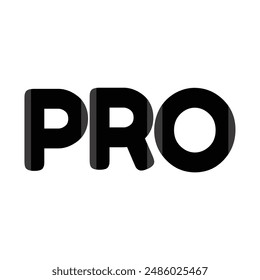 PRO Letter design concept initial. vector. 