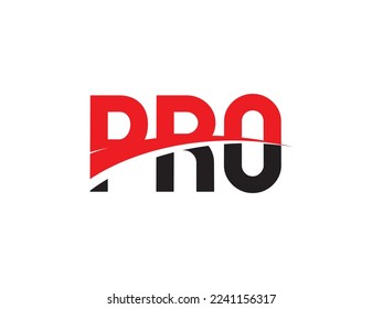 PRO Letter Initial Logo Design Vector Illustration