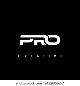 PRO Letter Initial Logo Design Template Vector Illustration