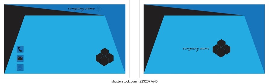 pro Letter A logo corporate business card