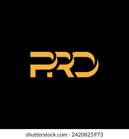 PRO Letter Logo Design, Inspiration for a Unique Identity. Modern Elegance and Creative Design. Watermark Your Success with the Striking this Logo.