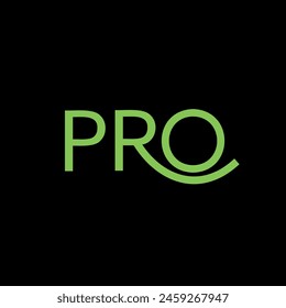 PRO Letter Logo Design, Inspiration for a Unique Identity. Modern Elegance and Creative Design. Watermark Your Success with the Striking this Logo.