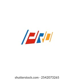 Pro Buchstaben Perspektive negativen Raum Logo-Design.