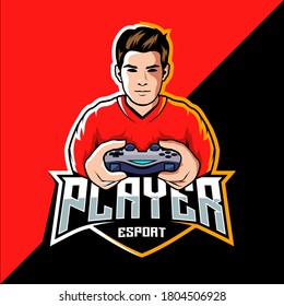Pro player esport game logo design