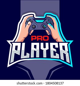 Pro player esport game logo design