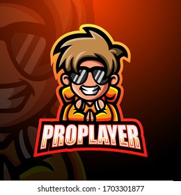 Pro player mascot esport logo design
