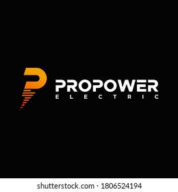 DISEÑO DE LOGOTIPO ELÉCTRICO PRO POWER ÚNICO