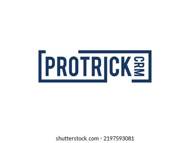 Plantilla de diseño de logotipo de Pro Trick CRM