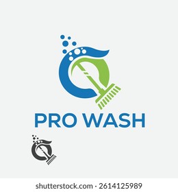 Pro Wash Logo  vector design