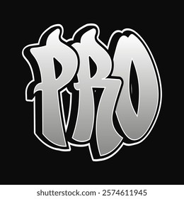 PRO word trippy psychedelic graffiti style letters