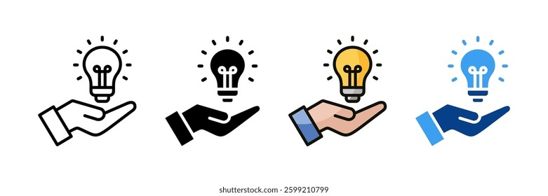 Proactive Approach Icon Set Multiple Style Collection