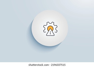 Proactive Hybrid Monitoring Icon Vector Design