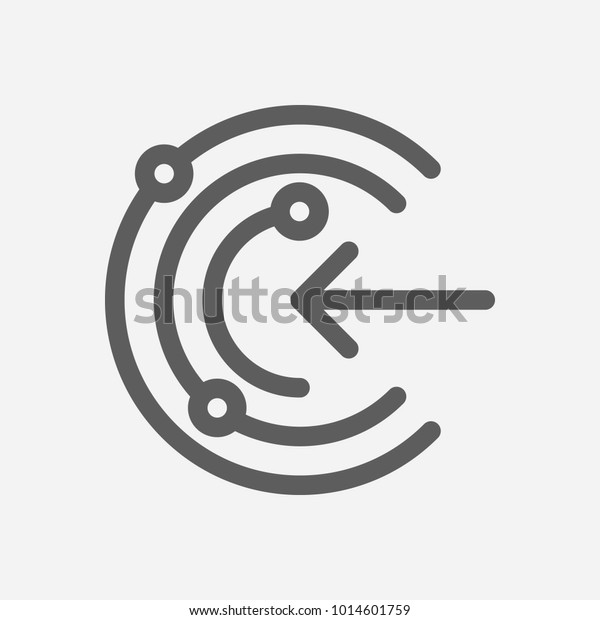 Proactive icon line symbol. Isolated vector\
illustration of  icon sign concept for your web site mobile app\
logo UI design.